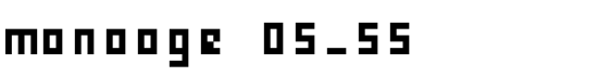 monooge 05_55 - Download Thousands of Free Fonts at FontZone.net