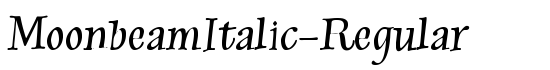 MoonbeamItalic-Regular - Download Thousands of Free Fonts at FontZone.net