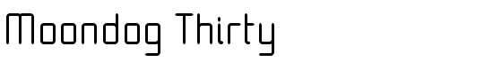 Moondog Thirty - Download Thousands of Free Fonts at FontZone.net