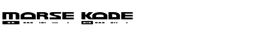 Morse Kode - Download Thousands of Free Fonts at FontZone.net