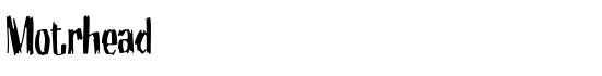 Motrhead - Download Thousands of Free Fonts at FontZone.net