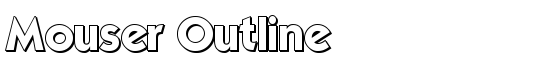 Mouser Outline - Download Thousands of Free Fonts at FontZone.net