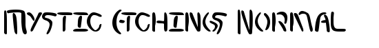 Mystic Etchings Normal - Download Thousands of Free Fonts at FontZone.net