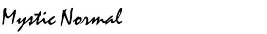Mystic Normal - Download Thousands of Free Fonts at FontZone.net