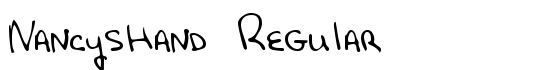 NancysHand Regular - Download Thousands of Free Fonts at FontZone.net