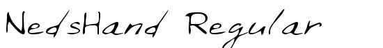 NedsHand Regular - Download Thousands of Free Fonts at FontZone.net
