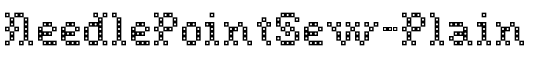NeedlePointSew-Plain Regular - Download Thousands of Free Fonts at FontZone.net