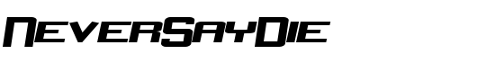 NeverSayDie - Download Thousands of Free Fonts at FontZone.net