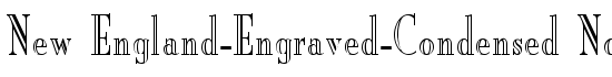 New England-Engraved-Condensed Normal - Download Thousands of Free Fonts at FontZone.net