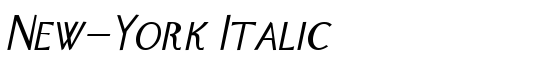New-York Italic - Download Thousands of Free Fonts at FontZone.net