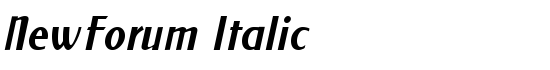 NewForum Italic - Download Thousands of Free Fonts at FontZone.net