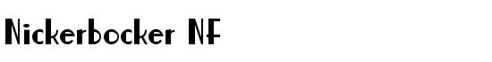 Nickerbocker NF - Download Thousands of Free Fonts at FontZone.net