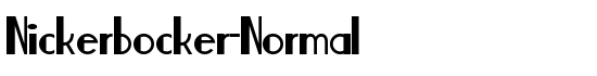 Nickerbocker-Normal - Download Thousands of Free Fonts at FontZone.net
