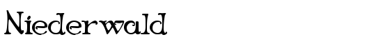 Niederwald - Download Thousands of Free Fonts at FontZone.net