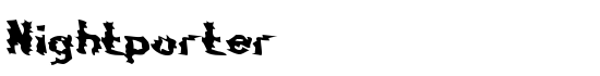 Nightporter - Download Thousands of Free Fonts at FontZone.net