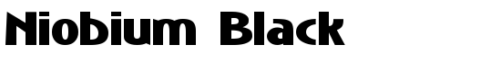 Niobium Black - Download Thousands of Free Fonts at FontZone.net