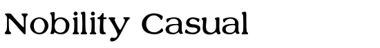 Nobility Casual - Download Thousands of Free Fonts at FontZone.net