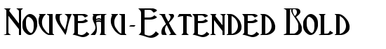 Nouveau-Extended Bold - Download Thousands of Free Fonts at FontZone.net