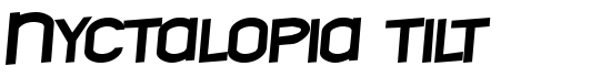 Nyctalopia tilt - Download Thousands of Free Fonts at FontZone.net