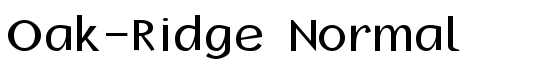 Oak-Ridge Normal - Download Thousands of Free Fonts at FontZone.net
