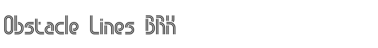 Obstacle Lines BRK - Download Thousands of Free Fonts at FontZone.net