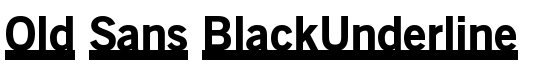 Old Sans BlackUnderline - Download Thousands of Free Fonts at FontZone.net