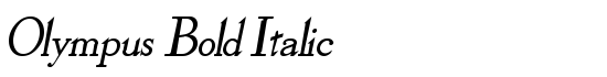 Olympus Bold Italic - Download Thousands of Free Fonts at FontZone.net