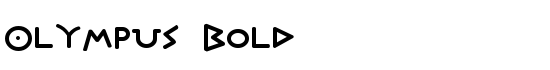 Olympus Bold - Download Thousands of Free Fonts at FontZone.net