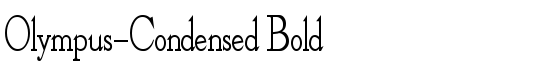 Olympus-Condensed Bold - Download Thousands of Free Fonts at FontZone.net