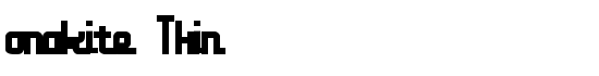 onakite Thin - Download Thousands of Free Fonts at FontZone.net