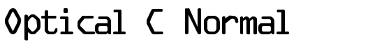 Optical C Normal - Download Thousands of Free Fonts at FontZone.net