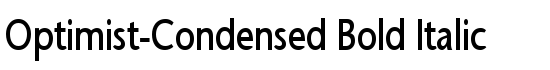 Optimist-Condensed Bold Italic - Download Thousands of Free Fonts at FontZone.net