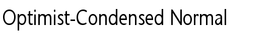 Optimist-Condensed Normal - Download Thousands of Free Fonts at FontZone.net
