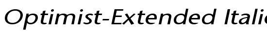 Optimist-Extended Italic - Download Thousands of Free Fonts at FontZone.net