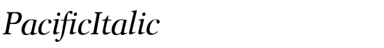 PacificItalic - Download Thousands of Free Fonts at FontZone.net