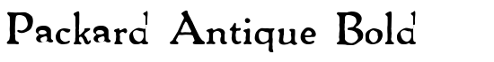 Packard Antique Bold - Download Thousands of Free Fonts at FontZone.net
