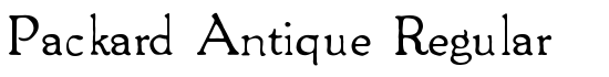 Packard Antique Regular - Download Thousands of Free Fonts at FontZone.net