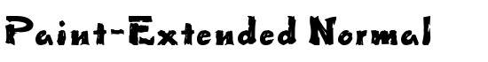 Paint-Extended Normal - Download Thousands of Free Fonts at FontZone.net