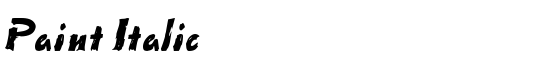 Paint Italic - Download Thousands of Free Fonts at FontZone.net