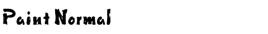 Paint Normal - Download Thousands of Free Fonts at FontZone.net