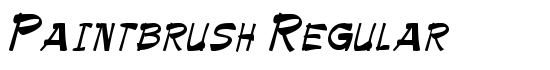 Paintbrush Regular - Download Thousands of Free Fonts at FontZone.net