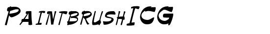 PaintbrushICG - Download Thousands of Free Fonts at FontZone.net
