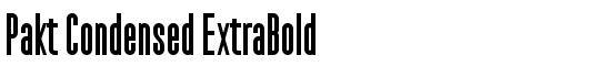 Pakt Condensed ExtraBold - Download Thousands of Free Fonts at FontZone.net