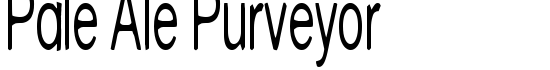 Pale Ale Purveyor - Download Thousands of Free Fonts at FontZone.net
