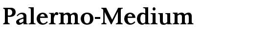 Palermo-Medium - Download Thousands of Free Fonts at FontZone.net