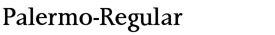 Palermo-Regular - Download Thousands of Free Fonts at FontZone.net