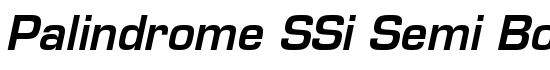 Palindrome SSi Semi Bold Italic - Download Thousands of Free Fonts at FontZone.net
