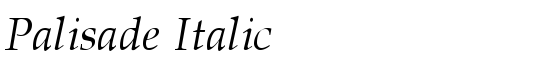 Palisade Italic - Download Thousands of Free Fonts at FontZone.net