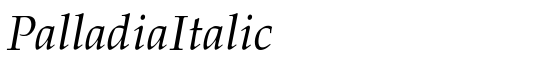 PalladiaItalic - Download Thousands of Free Fonts at FontZone.net
