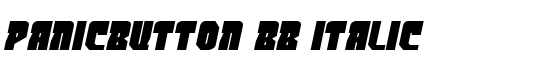 PanicButton BB Italic - Download Thousands of Free Fonts at FontZone.net